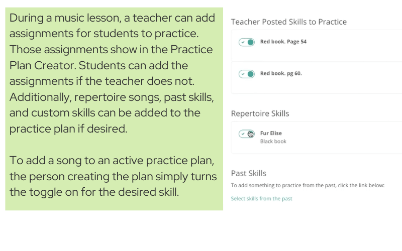 Practice plan for music practice