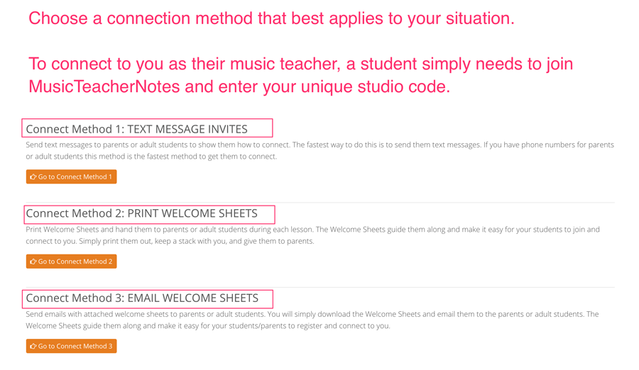 How to connect music students