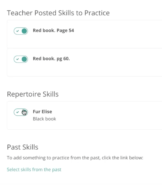 Creating a practice plan for music students