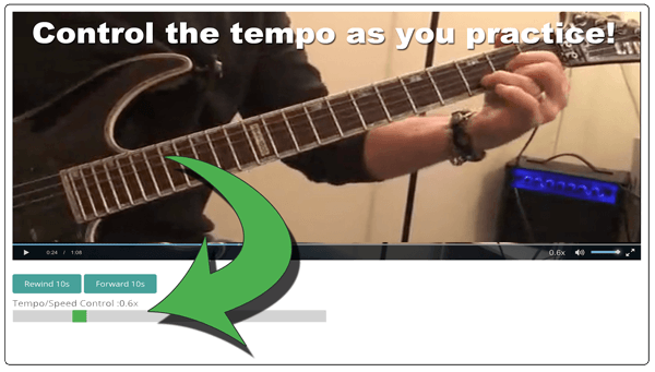 Change tempo of music videos